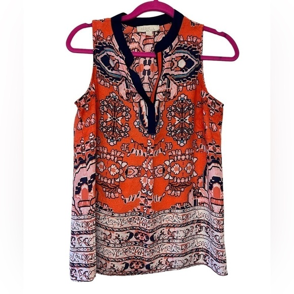 Olive & Oak sleeveless blouse size S - Picture 1 of 5